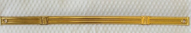 POLICE METALLIC CAP STRAP - PLAIN DESIGN - GOLD.